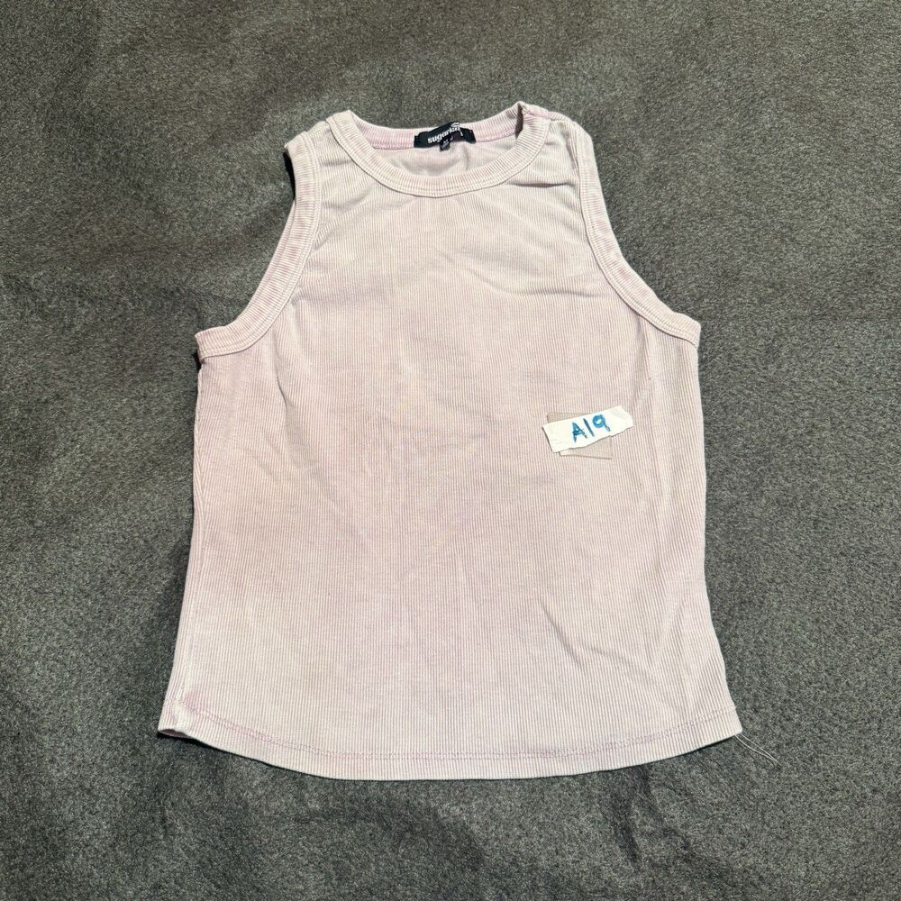 Sugarkiss Womens Tank Top M Medium Pink Sleeveless Tee Shirt